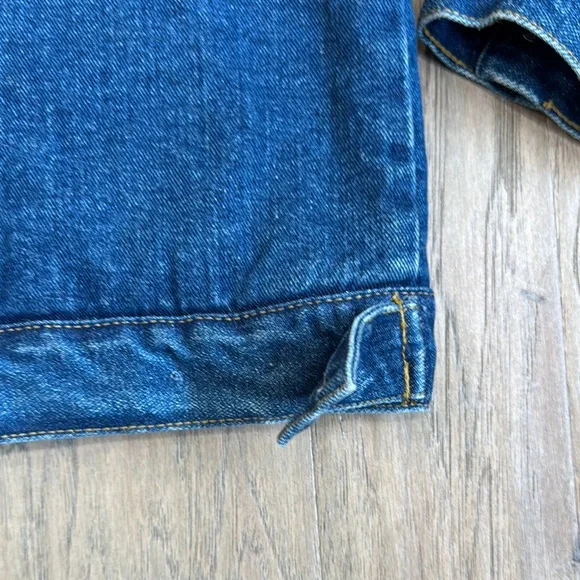 Vintage Lee Shearling Fleece Lined Denim Coat Jean Jacket Size XL - Picture 7 of 11